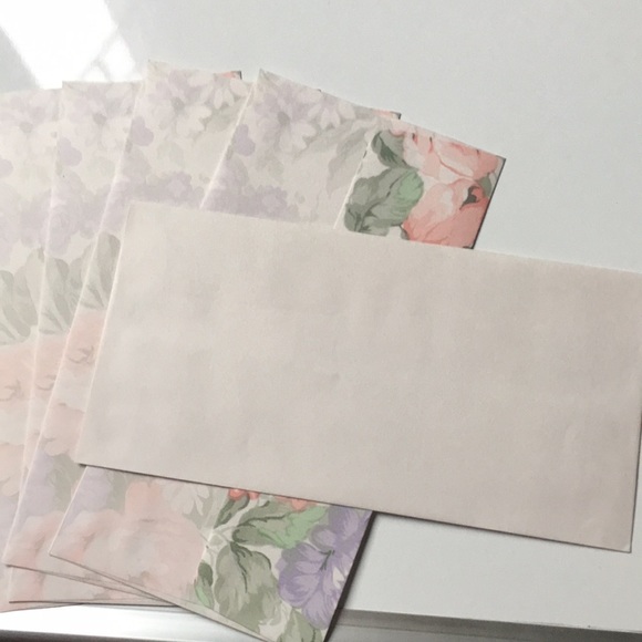 Vintage stationary set letter & envelopes floral - Picture 5 of 8